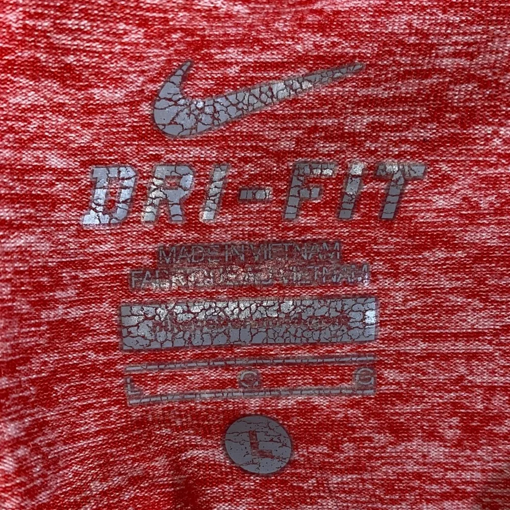 Nike Red Heather Dri-FIT Ohio State Logo Performance Long Sleeve Tee - Picture 2 of 6